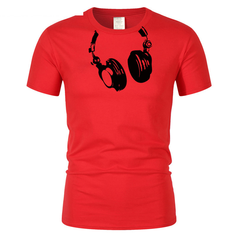 Title 4, Mens Summer Polyester Headphones Image T-Shirt...