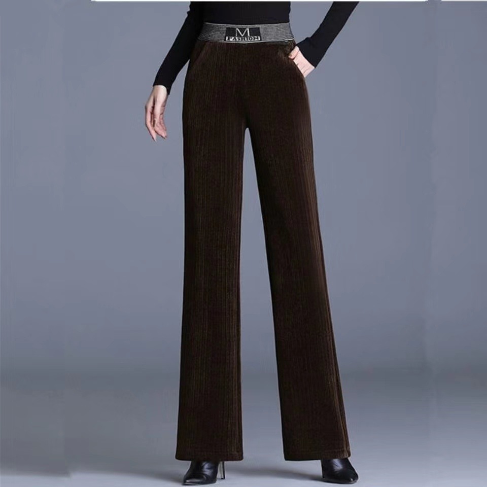 Title 11, Corduroy Wide-leg Pants Padded Corduroy High Waist