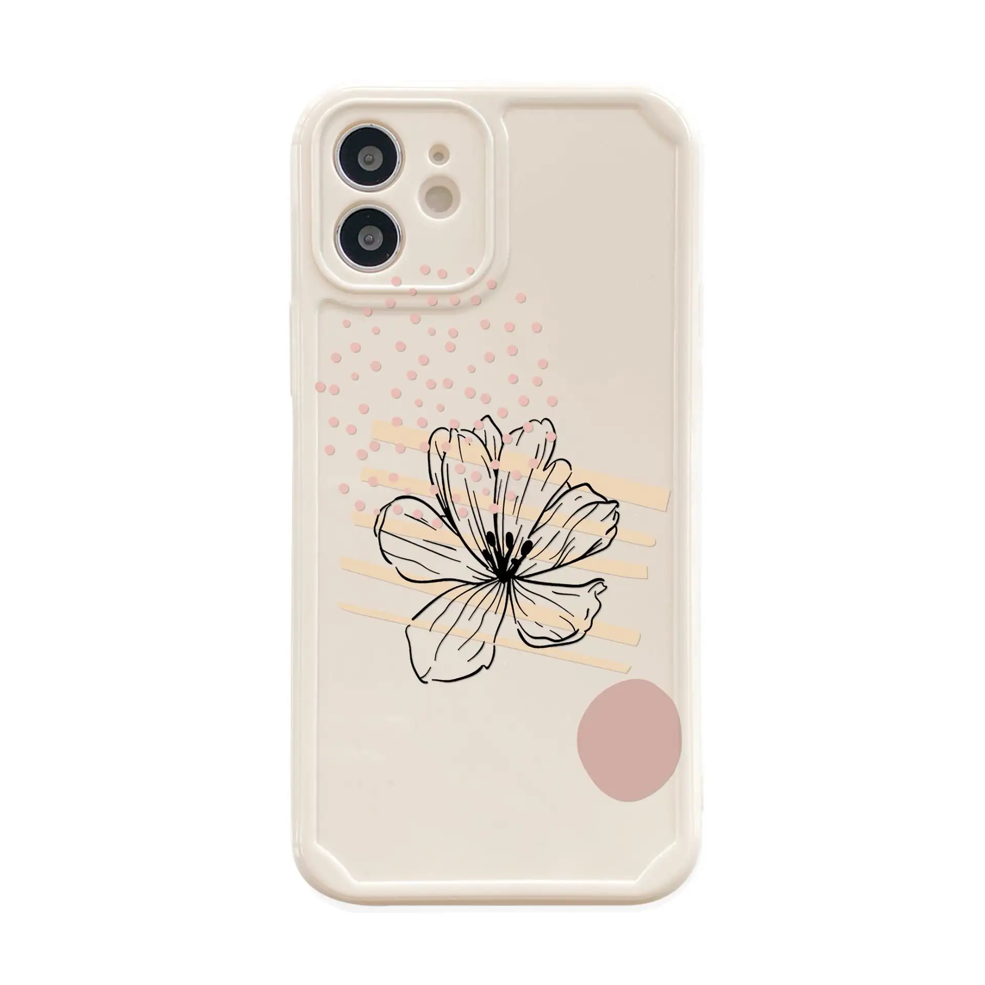 Simple Abstract Flower Silicone Phone Shell