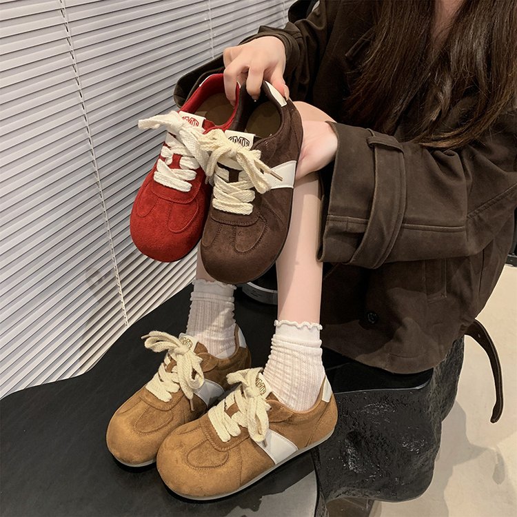 Lace-Up Low-Top Flats, picture 2 of 4