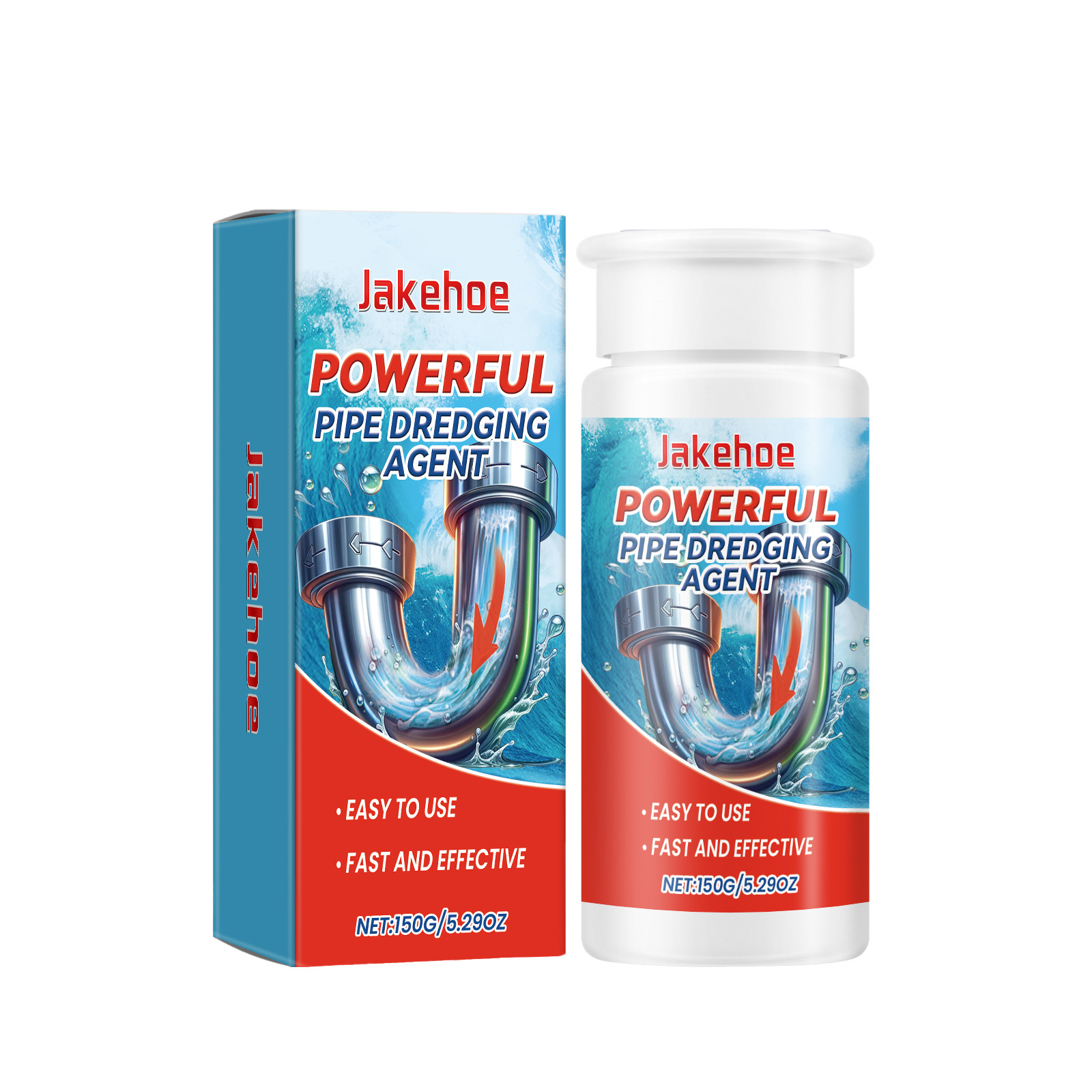 Jakehoe Drain Cleaner For Unclogging Kitchen And Toilet Drains, Cleaning And Stain Removal. 2