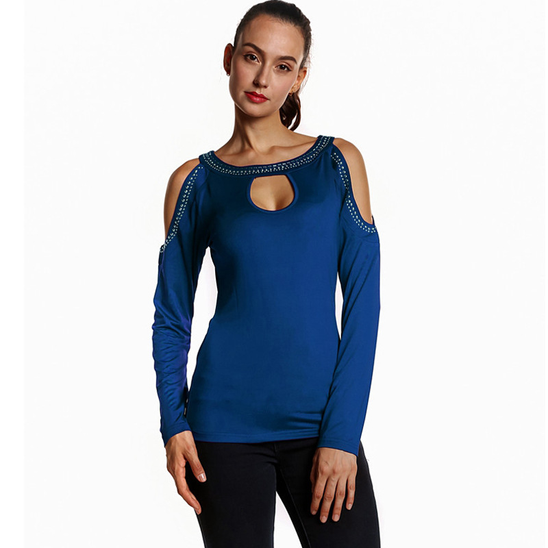 Title 8, Round Neck Long Sleeve Strapless Sexy Slim Slim...