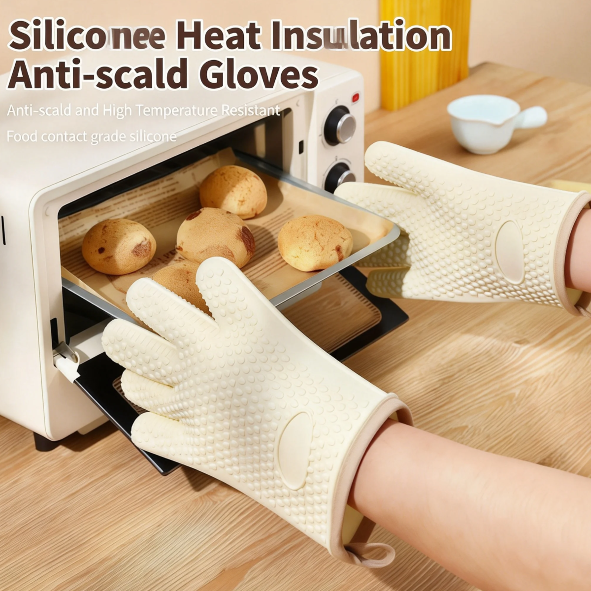 Gants de Cuisine Silicone Résistants à la Chaleur — Protection optimale pour tes mains - image 5