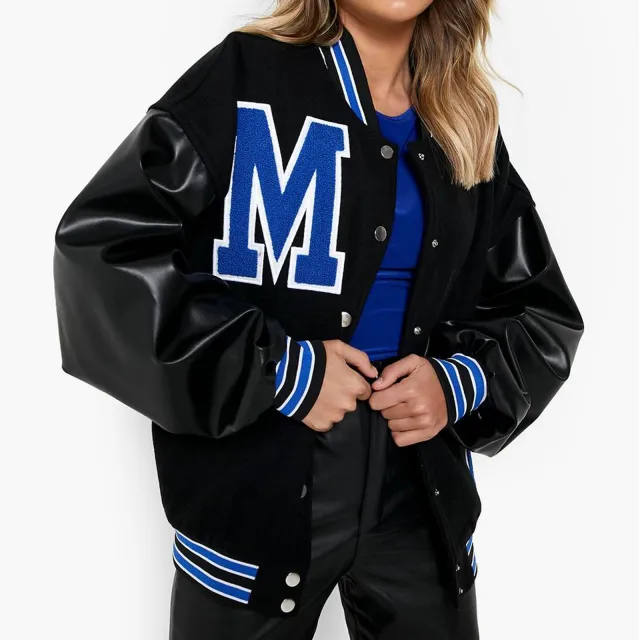 Autumn And Winter Women's Brushed Thick Jacket Black Blue - Shop at LoveMi