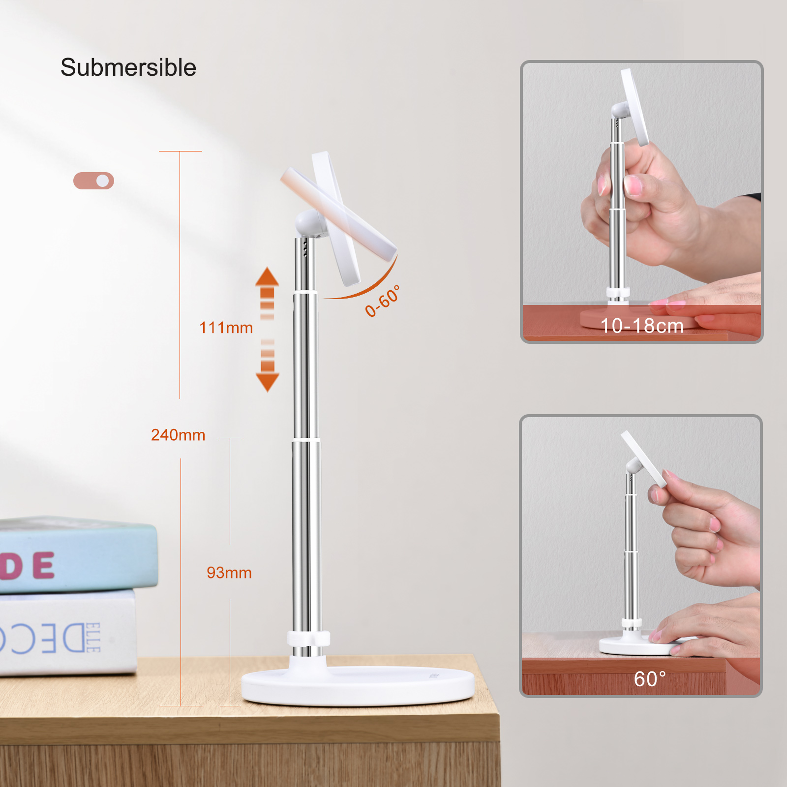 Magnetic Wireless Phone Charger Stand Adjustable Telescopic - Image 4