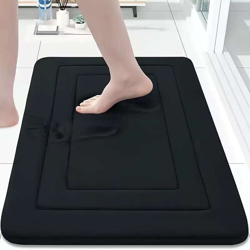 Bathroom Mat With Thickened Memory Foam Anti-Slip Mat For Bathroom Entrance Coral Velvet Foot Mat — foto 2