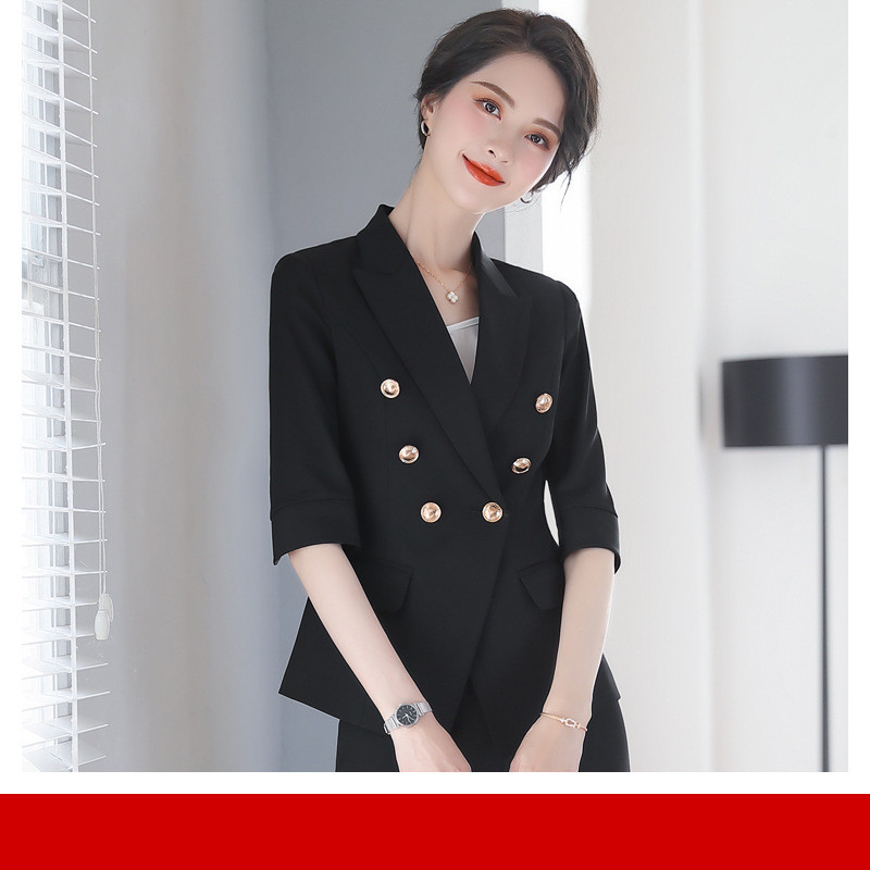 Women's Temperament Fashion Three-quarter Sleeve Two-piece Suit