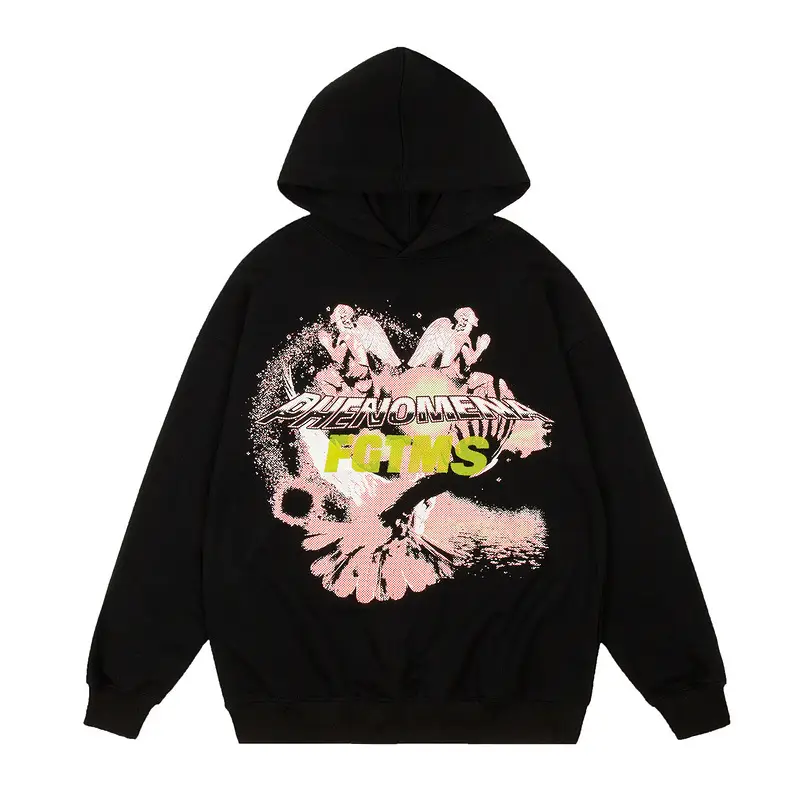 Dark Hip Hop Tide Brand High Street Graffiti Print Hoodie
