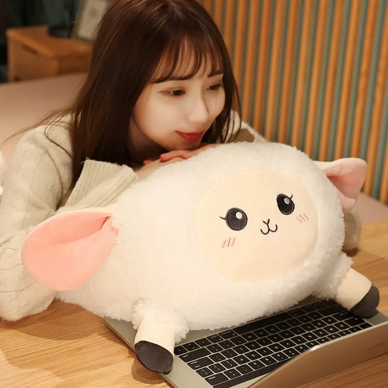 New Product Cute Squatting Dumpling Wool Plush Cushion Toy
