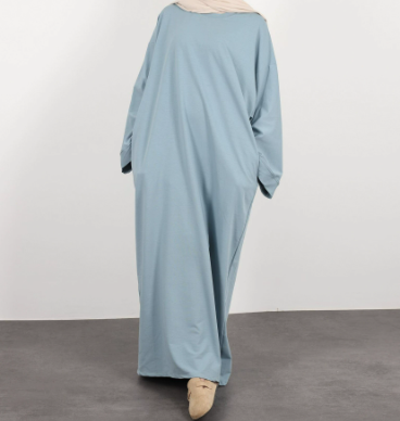 Women's Simple And Comfortable Solid Color Sweatshirt Dress