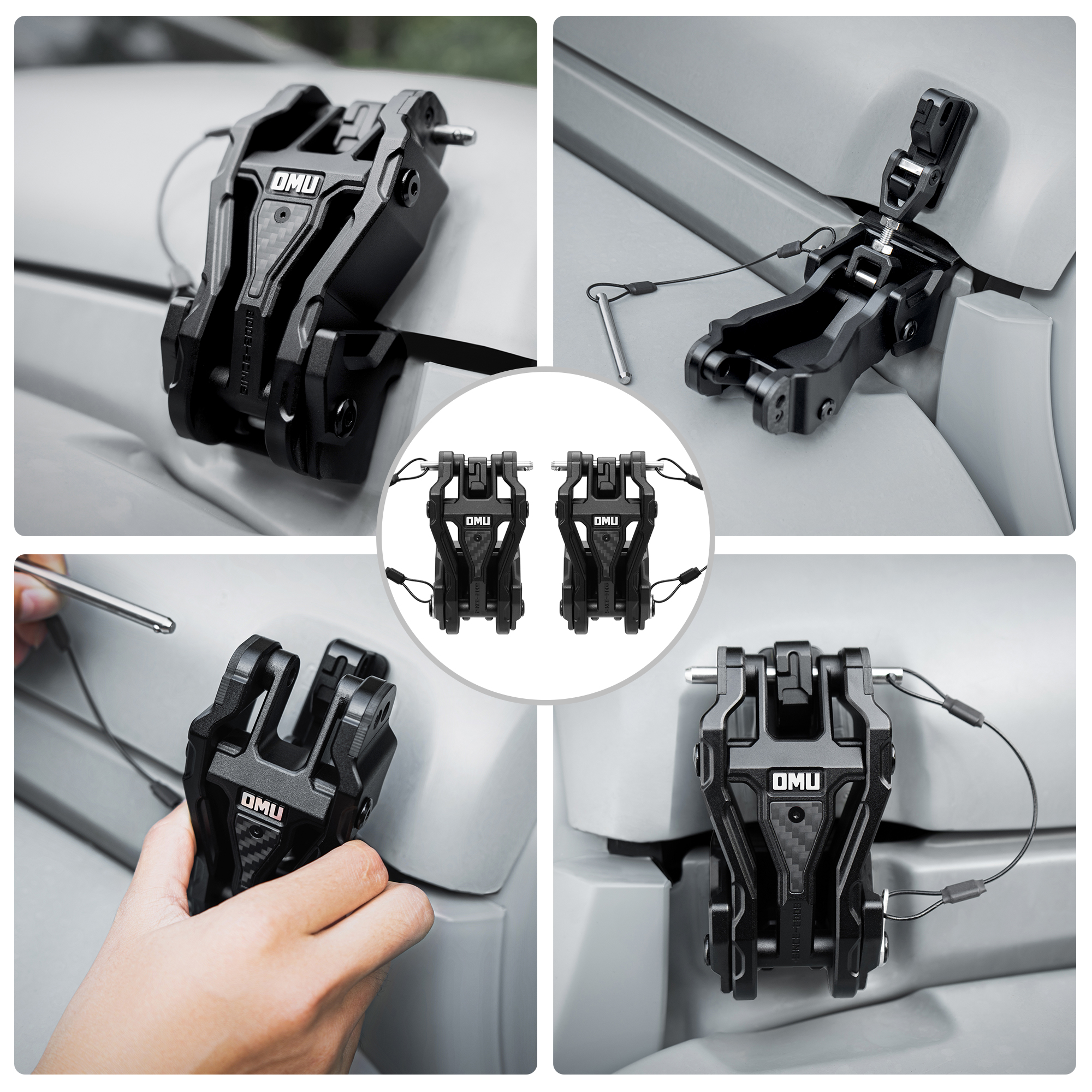 Hood Latch Lock Catch Compatible With 2007-2017 Wrangler JK JKU