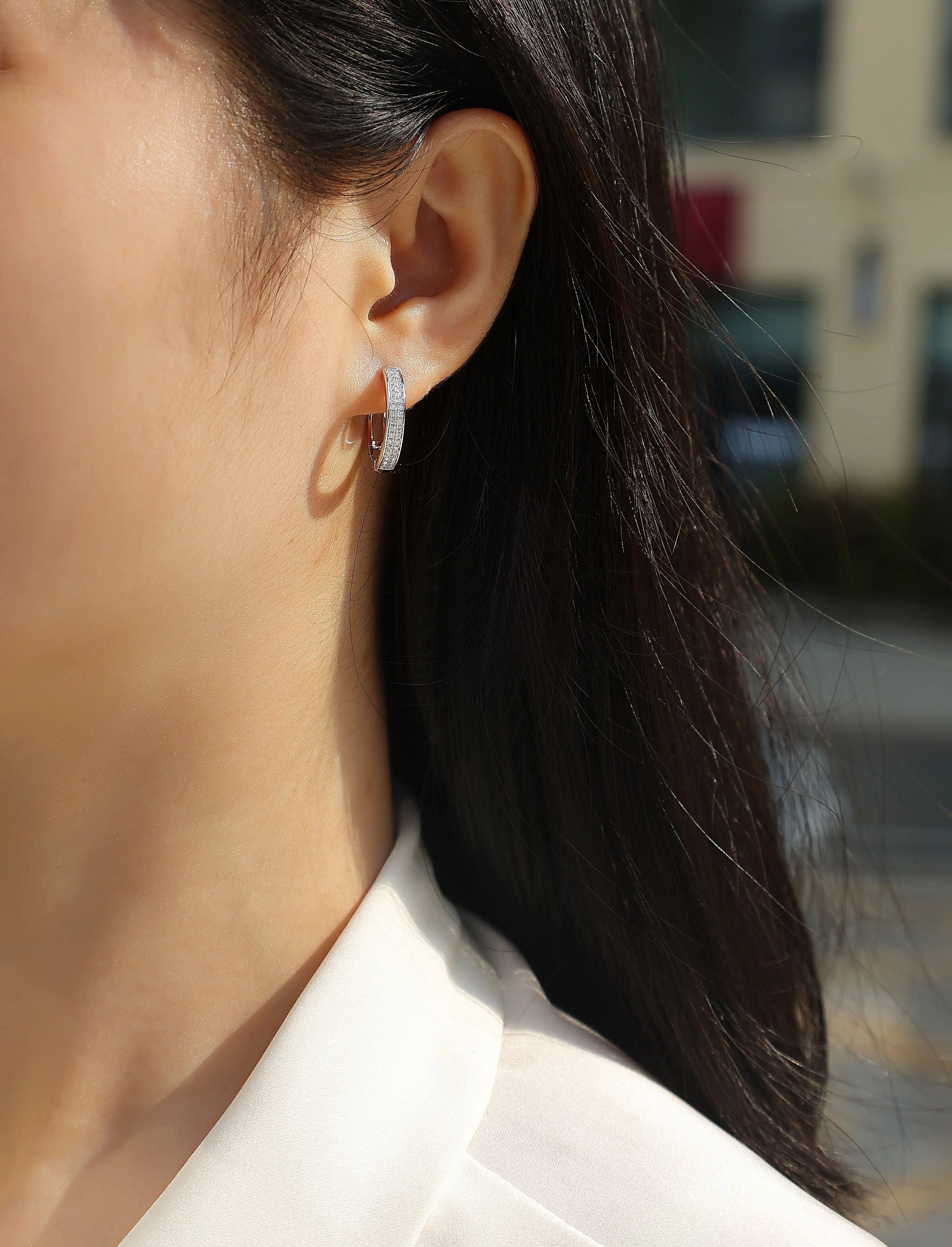 1Firefly Light - Moissanite S925 Sterling Silver Earrings With Platinum-plated Stud Earrings, Fashionable, Trendy And Affordable Diamond Jewelry Prohibit Tk Sal