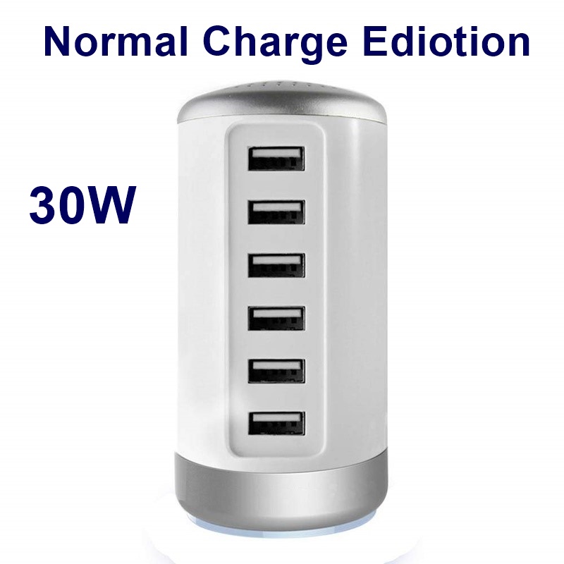 USB C lading stasjon med 6Ports Mobile Phone lader - Miniatyr 4