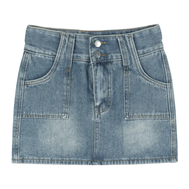 Fashion Personality Black Denim Skirt Women Vintage Blue - Shop at LoveMi