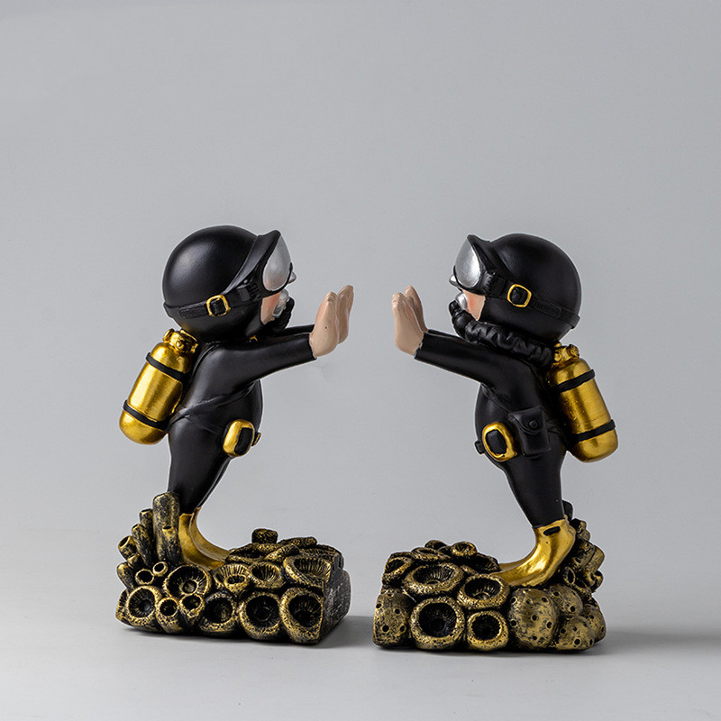 Astronaut and Diver Bookends, Pair, picture 2 of 8
