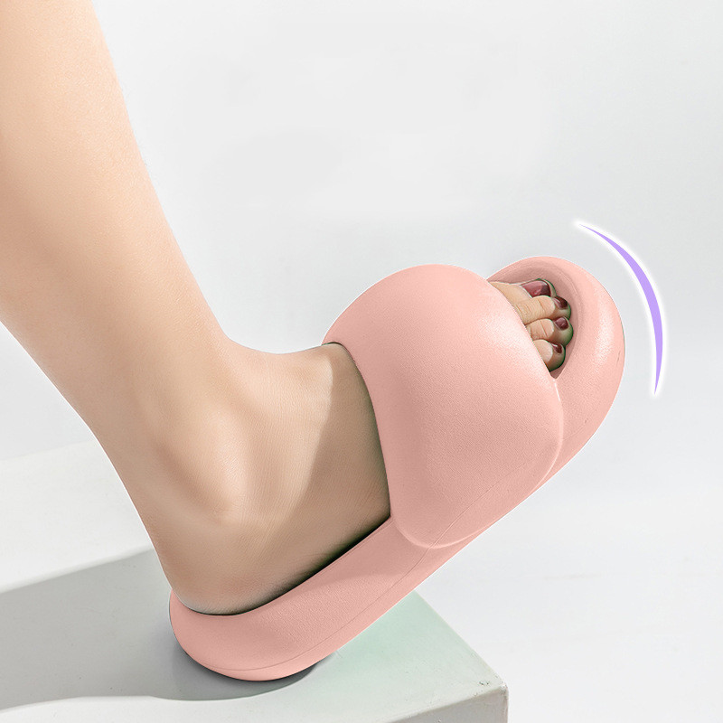 Men's And Women's Fashion Casual Integrated Non slip Wear resistant Slippers Tan - Shop at LoveMi