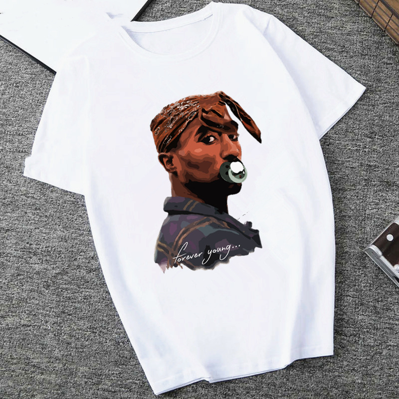 Hip-hop Fashion Print Men's And Women's Trendy T-shirt