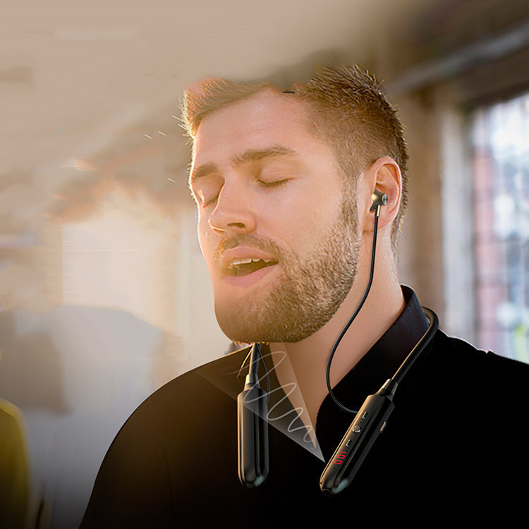 Neckband Bluetooth Headset Wireless Sound Card - Image 3