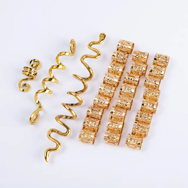 Retro National Style Spiral Dirty Braid Hair Clip Gold - Shop at LoveMi