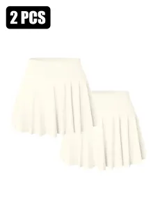 Tennis Skirt - 2Whi - View 1