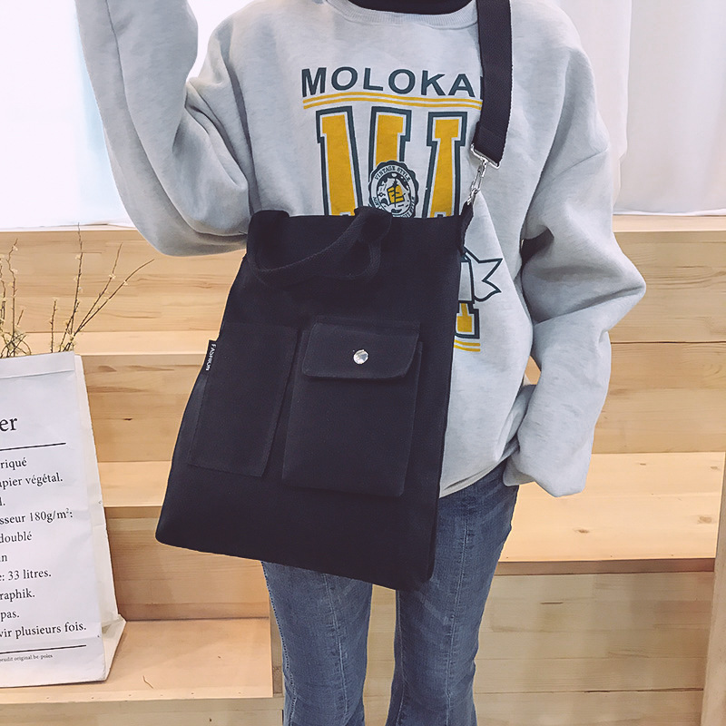 Detachable Shoulder Strap Canvas Single Shoulder Bag Canvas Bag