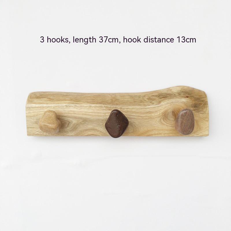 Title 8, Pebble Hook Creative Solid Wood Wall Hanging De...