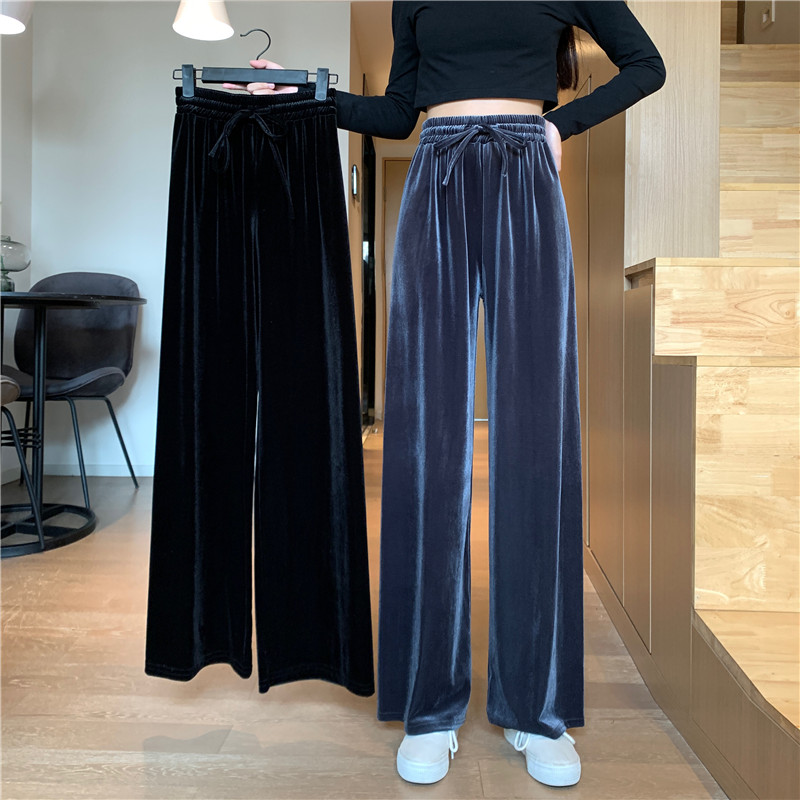 Title 3, Drape Casual Pants Trousers Wide-leg Pants