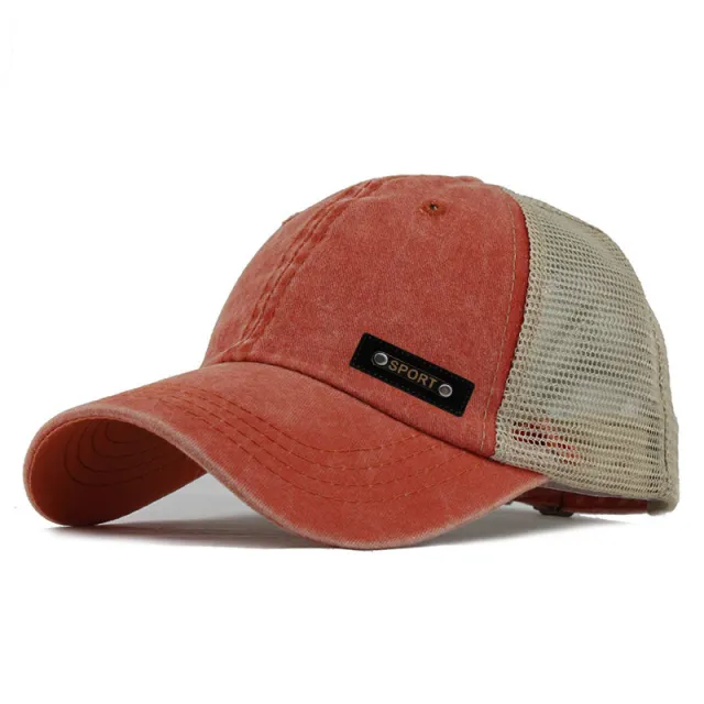 New Cotton Women's Outdoor Baseball Hat Wash Orange - Shop at LoveMi