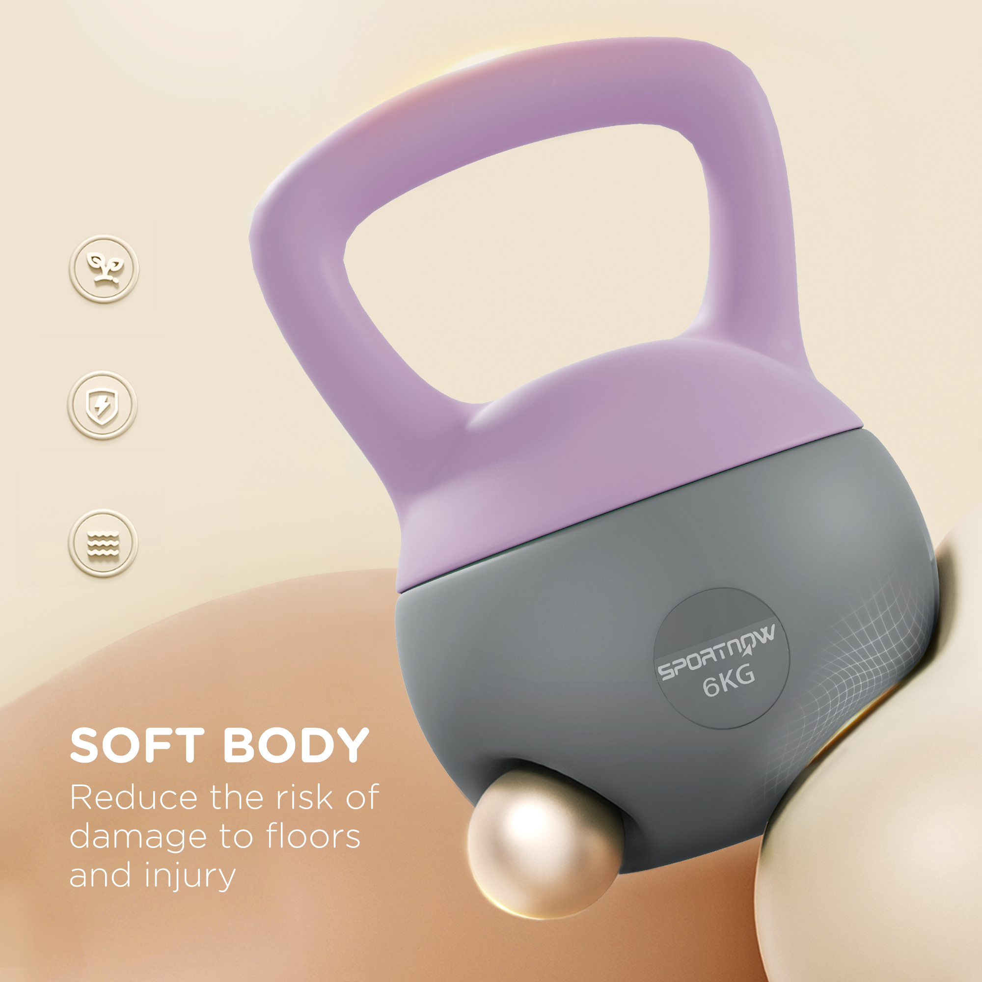 6kg Soft Kettlebell With Anti Slip Handle, Suitable For Home Gym — image 11
