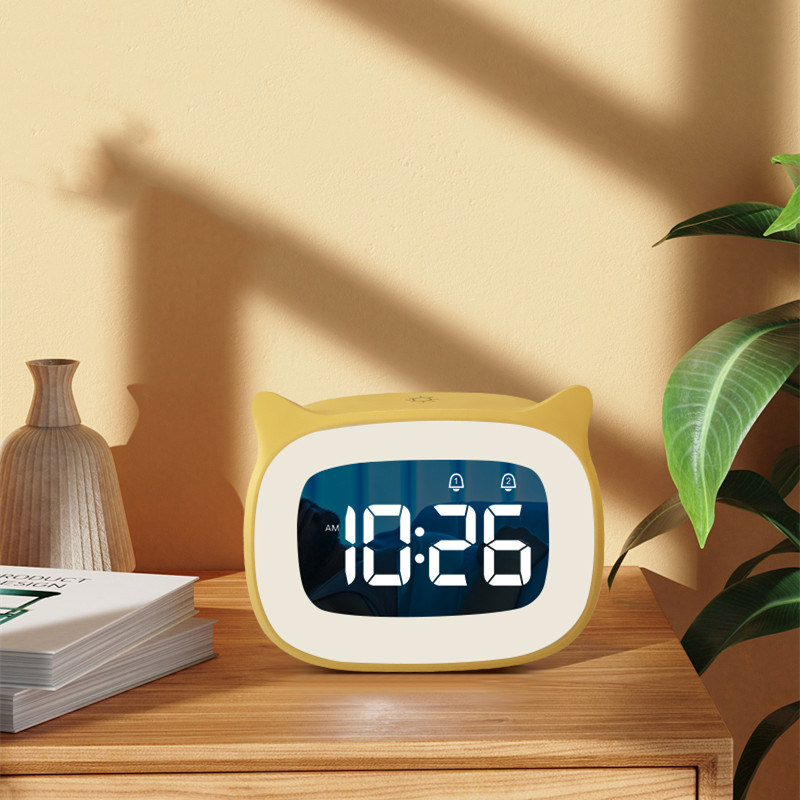 Title 4, Large Volume Double Alarm Clock Bedside Ambienc...