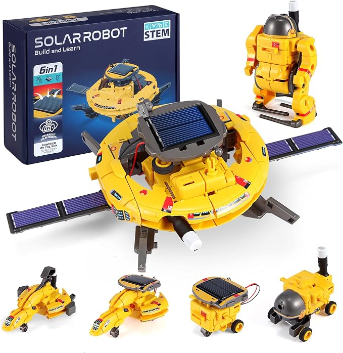 120-Piece STEM Solar Robot Building Kit