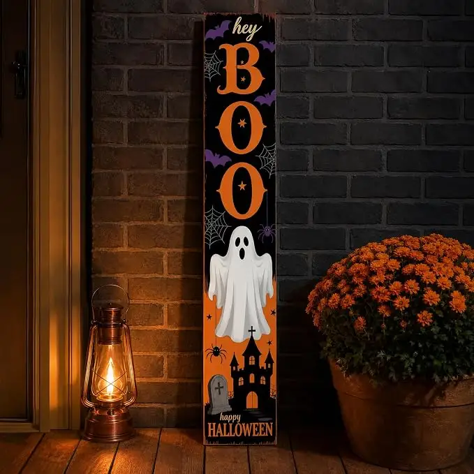 47.2 Inch Hey Boo Halloween Porch Sign