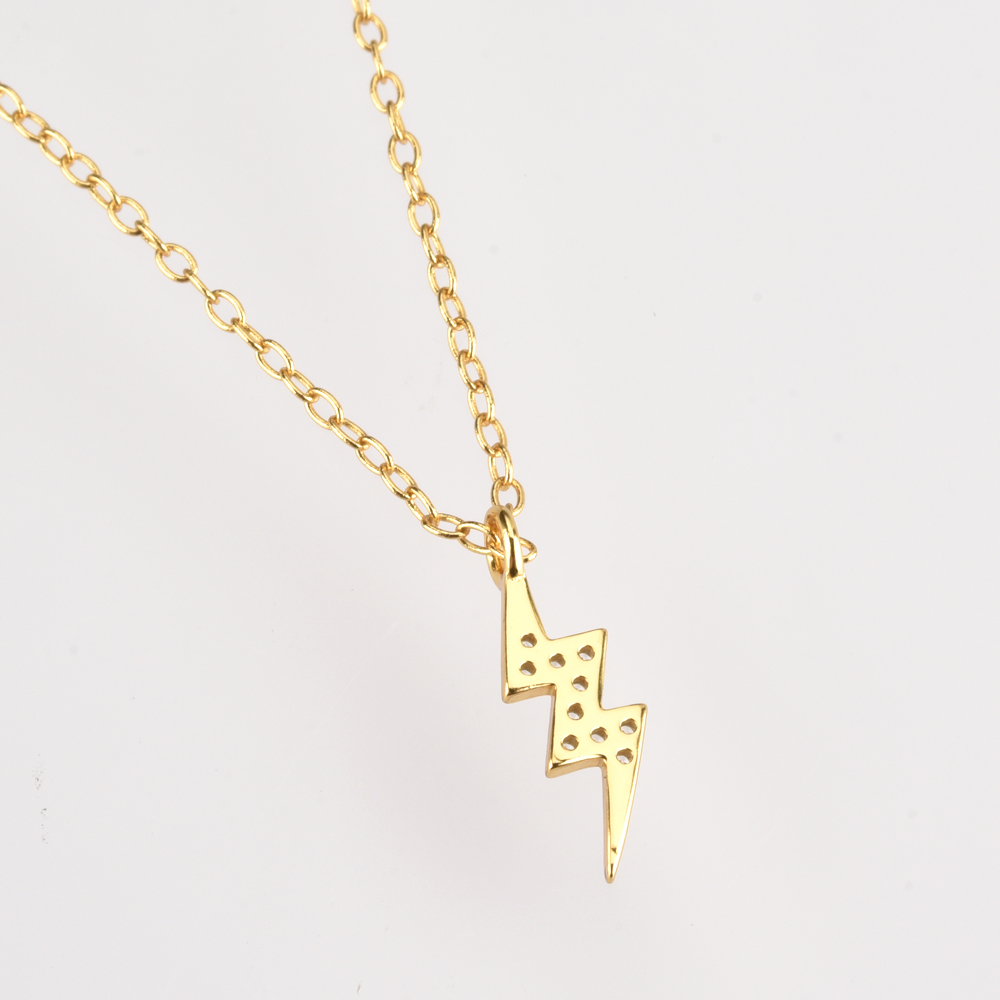 Fashion Sterling Silver Lightning Necklace