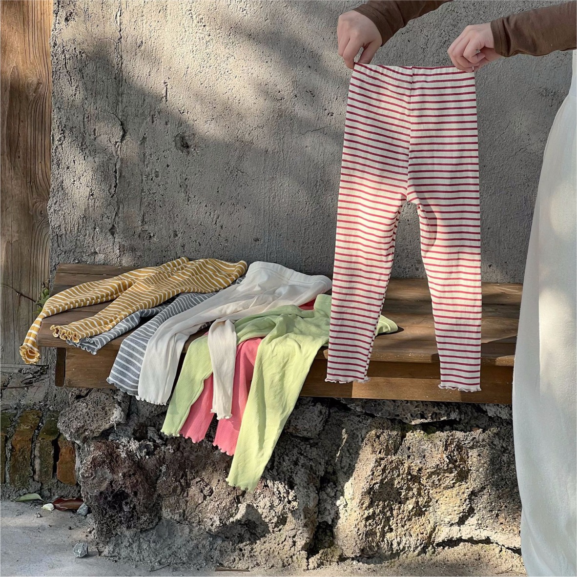 Girls' Leggings Elastic Multi Color