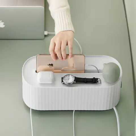 Power Strip Wire Case Cable Storage Box Anti Dust