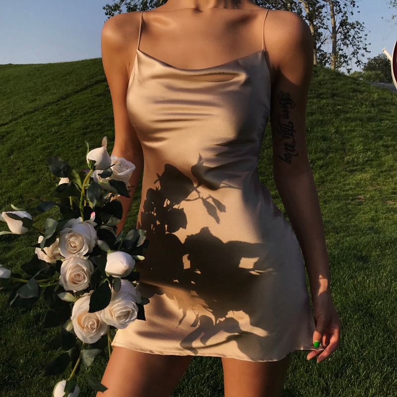 Sleeveless Off-Shoulder Short Dress