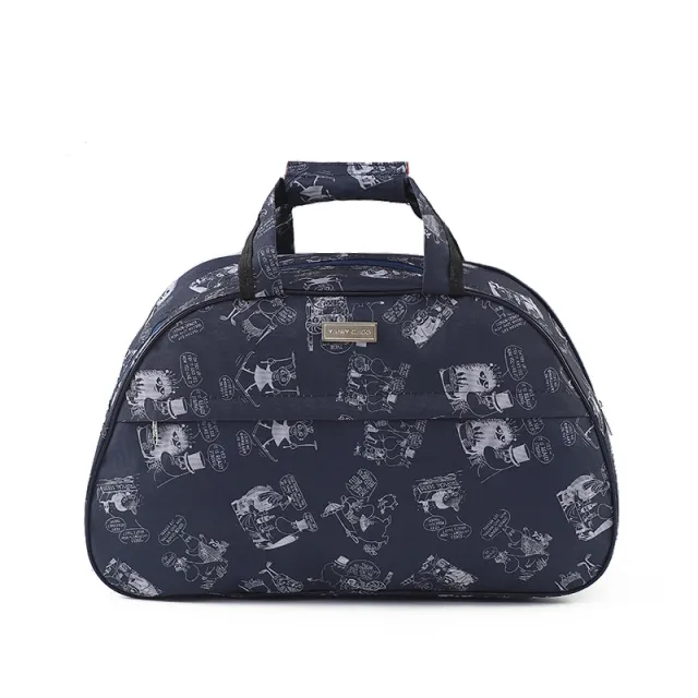 Large Capacity Travel Women's Portable Waterproof Luggage Bag Blue - Shop at LoveMi