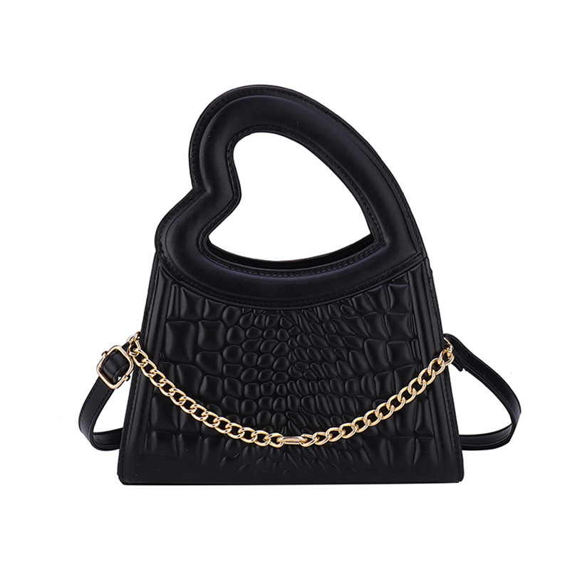 Women's Fashion Candy Color Love Handbag Black - Shop at LoveMi