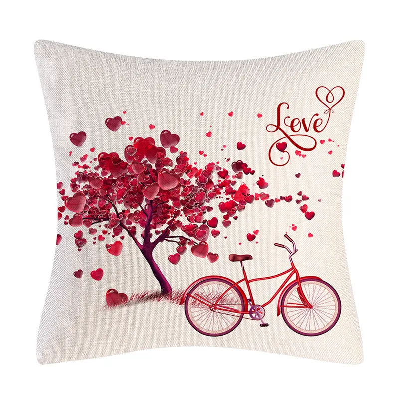 Valentine's Day Linen Pillowcase Holiday Gift – image 2
