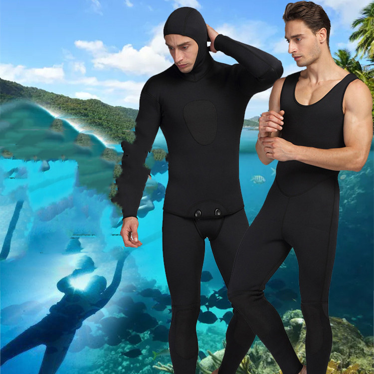 Title 5, Traje de buceo para hombre, dividido, frío y ca...