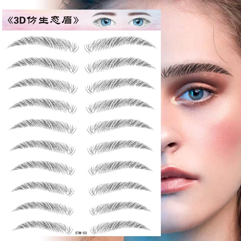 Eyebrow pattern embroidery eyebrow paste - Shop at LoveMi