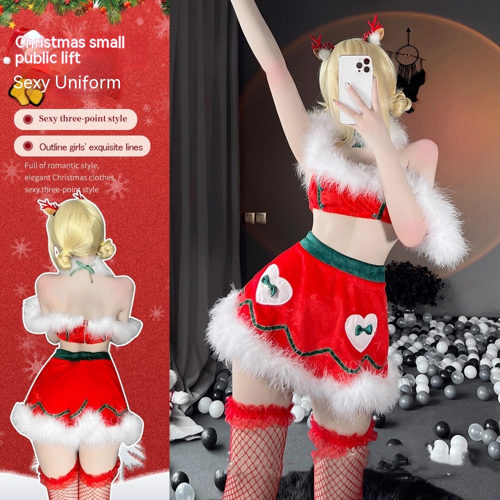 Title 3, Cute Christmas Suit Tube Top Uniform