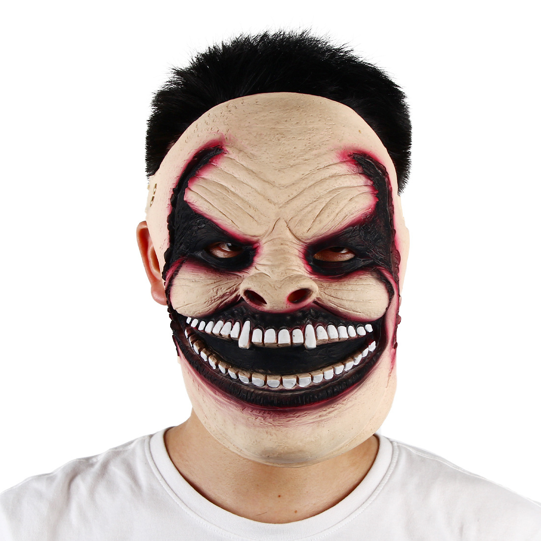 Masque Demi-Visage Saignant Latex — Horreur Halloween