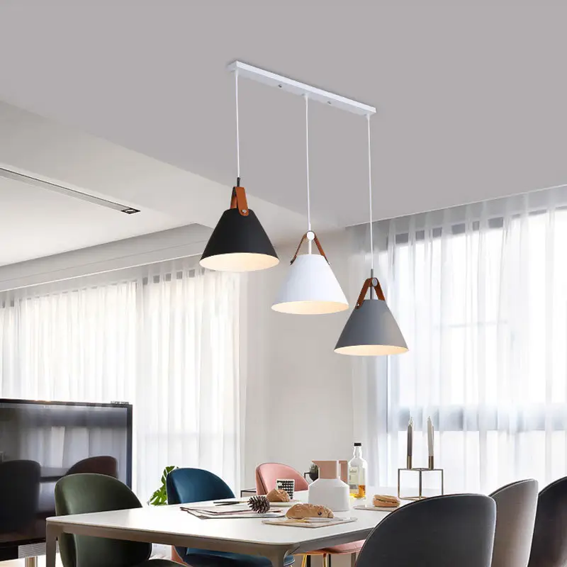 Nordic Dining Room Chandelier Creative Art Simple Personality Macaron