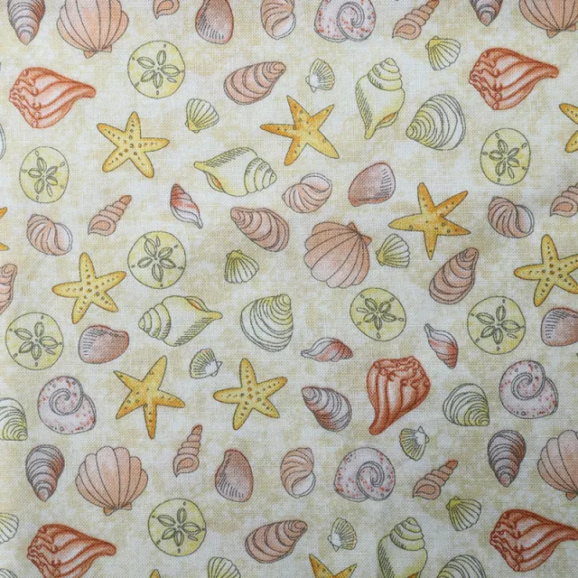 Pure Cotton Organic Cartoon Ocean Pattern Clothing Diy Fabric Hy2 Shells - Shop at LoveMi