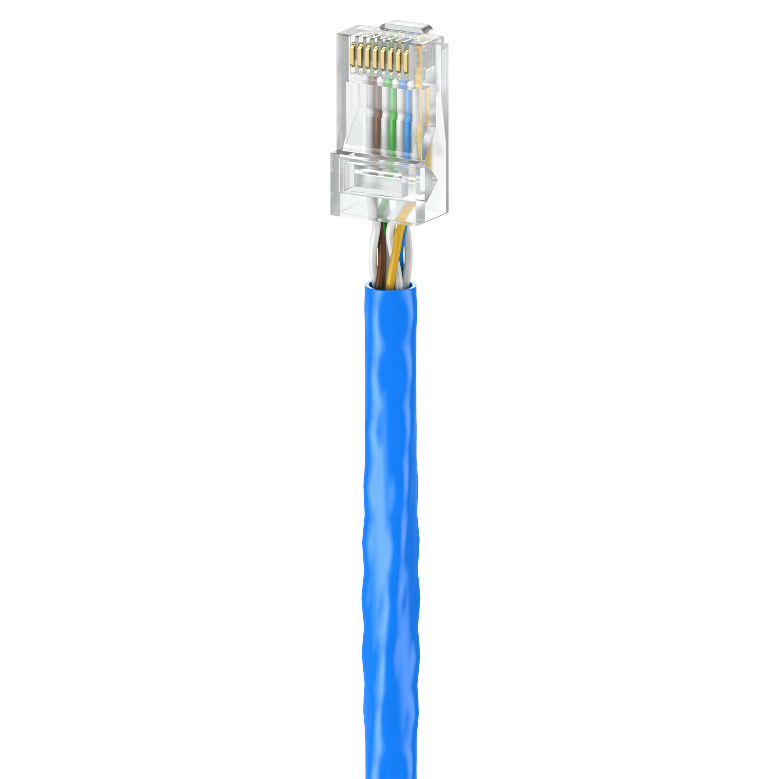 50M  165Ft CAT6 RJ45 Ethernet Network High Speed Cable 23AWG Solid Bare Copper