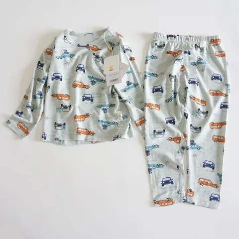 Long-sleeved Pajamas for Boys in Air-conditioned Room