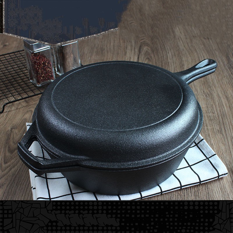 Title 1, Household Non-stick Flat Pan With Single Handle