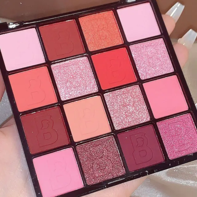 Purple Eyeshadow Palette Pearl Glitter Sequins Pink - Shop at LoveMi
