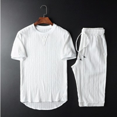 Striped Fashion Casual Trend Two-piece Suit